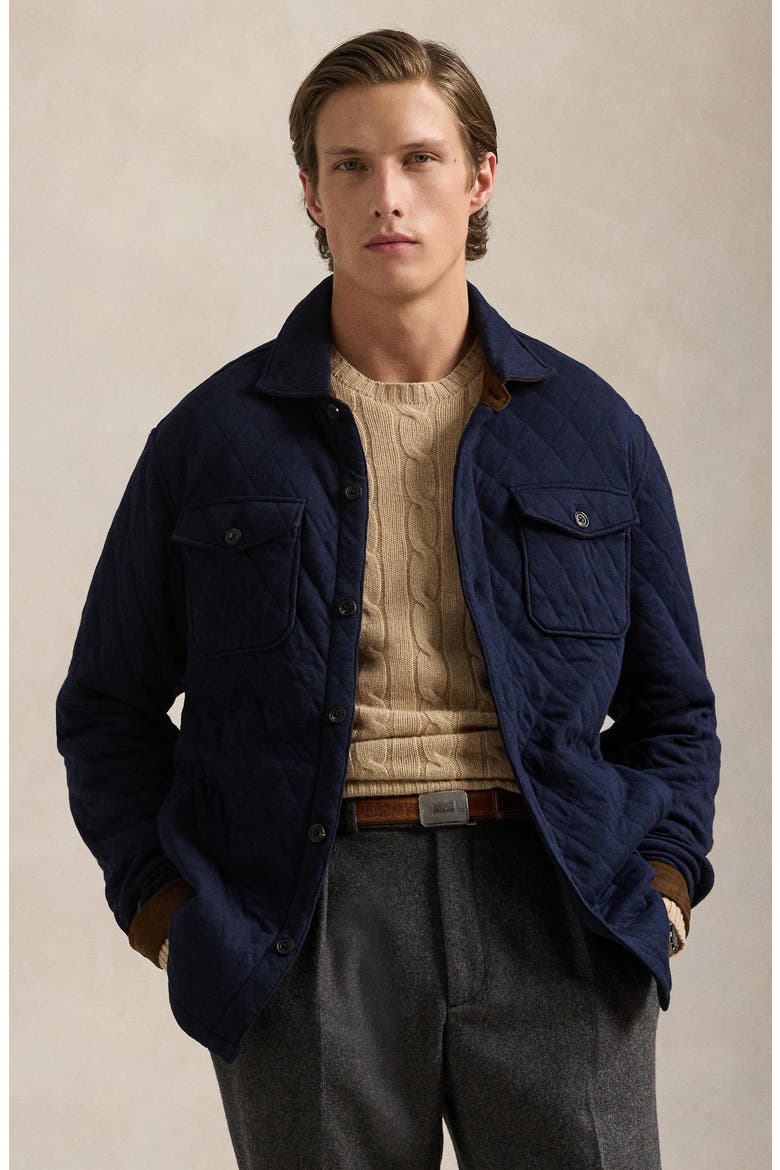 Cotton Quilted Jacket, Alternate, color, AVIATOR NAVY