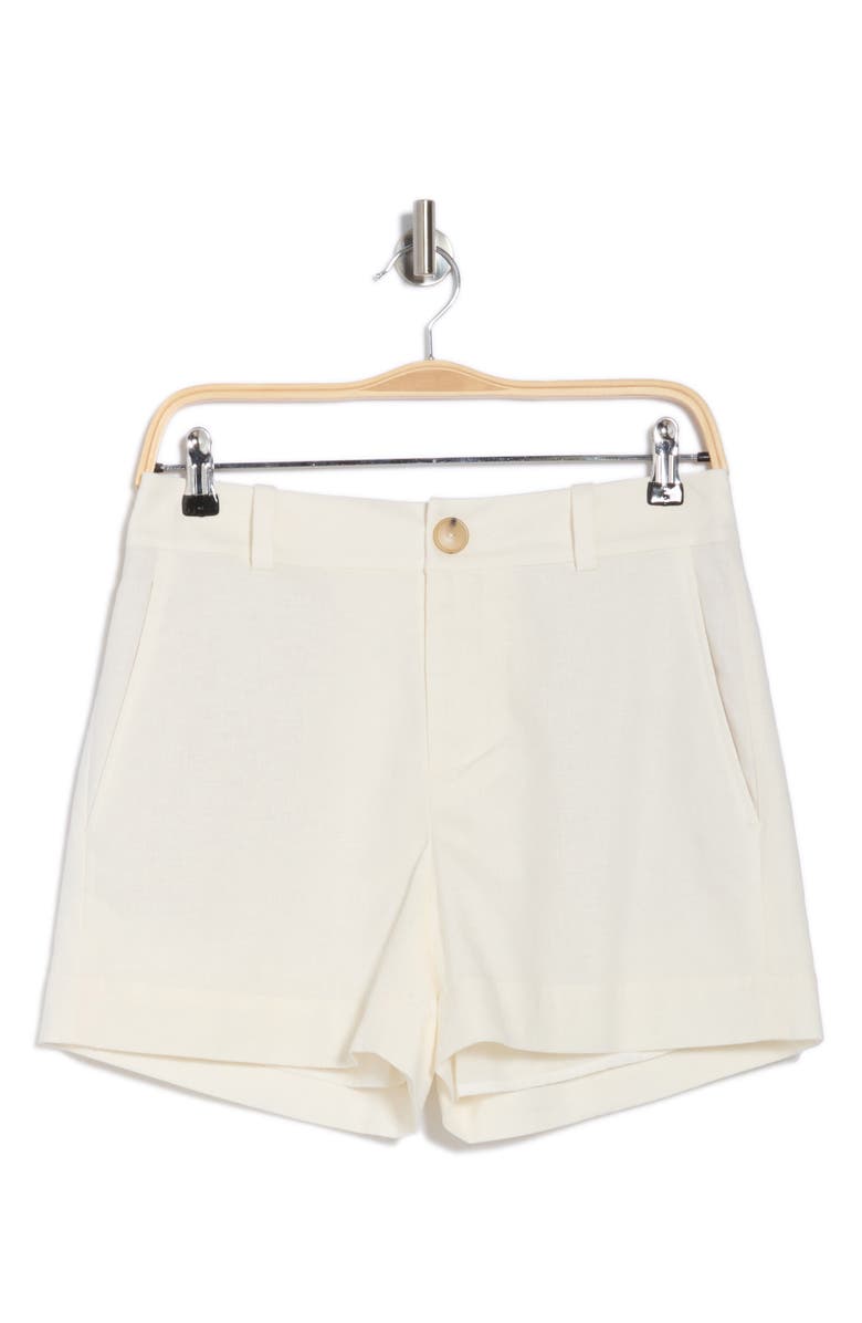 Vince Casual Linen Blend Shorts, Alternate, color, Off White