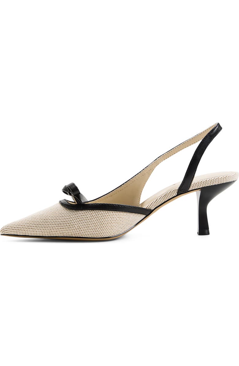 ALDO Philipa Slingback Half d'Orsay Pointed Toe Pump, Alternate, color, Beige Combo