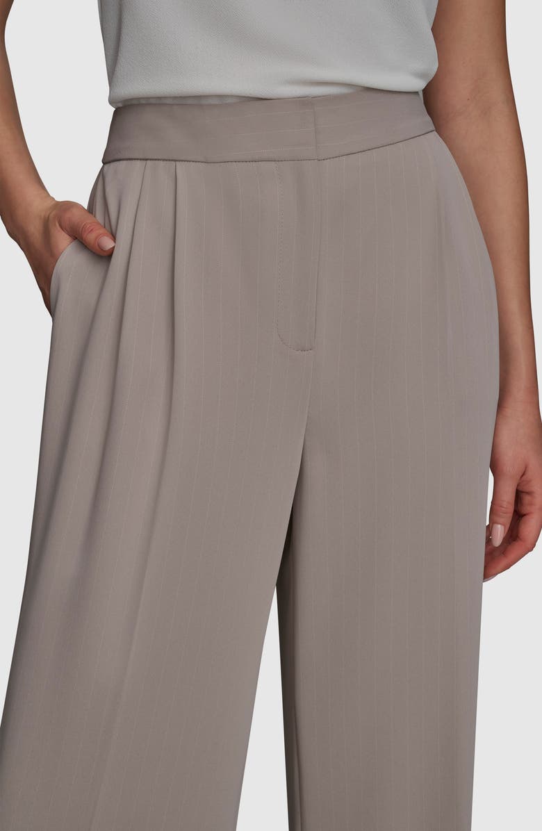 Donna Karan New York Pinstripe Wide Leg Pants, Alternate, color, 