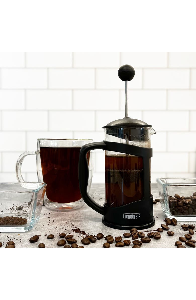 London Sip Deluxe French Press Immersion Brewer, 1000ml, Alternate, color, Black
