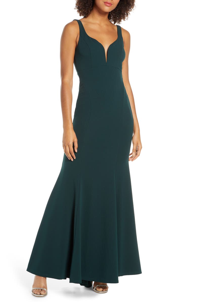 Lulus Aperitif Crepe Mermaid Gown, Main, color,