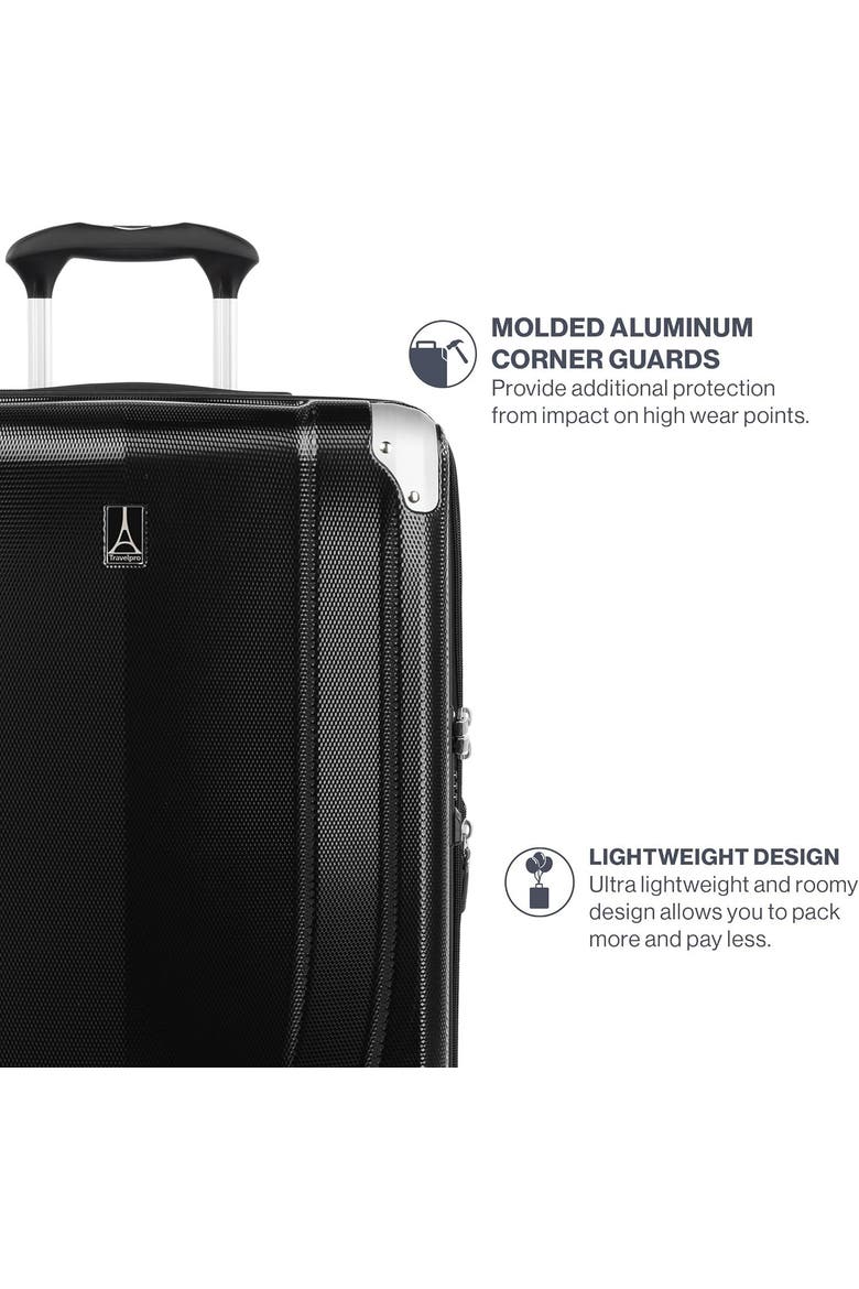Pathways 3 Hardside Expandable 21" Carry On Spinner Luggage, Alternate, color, Black Knight