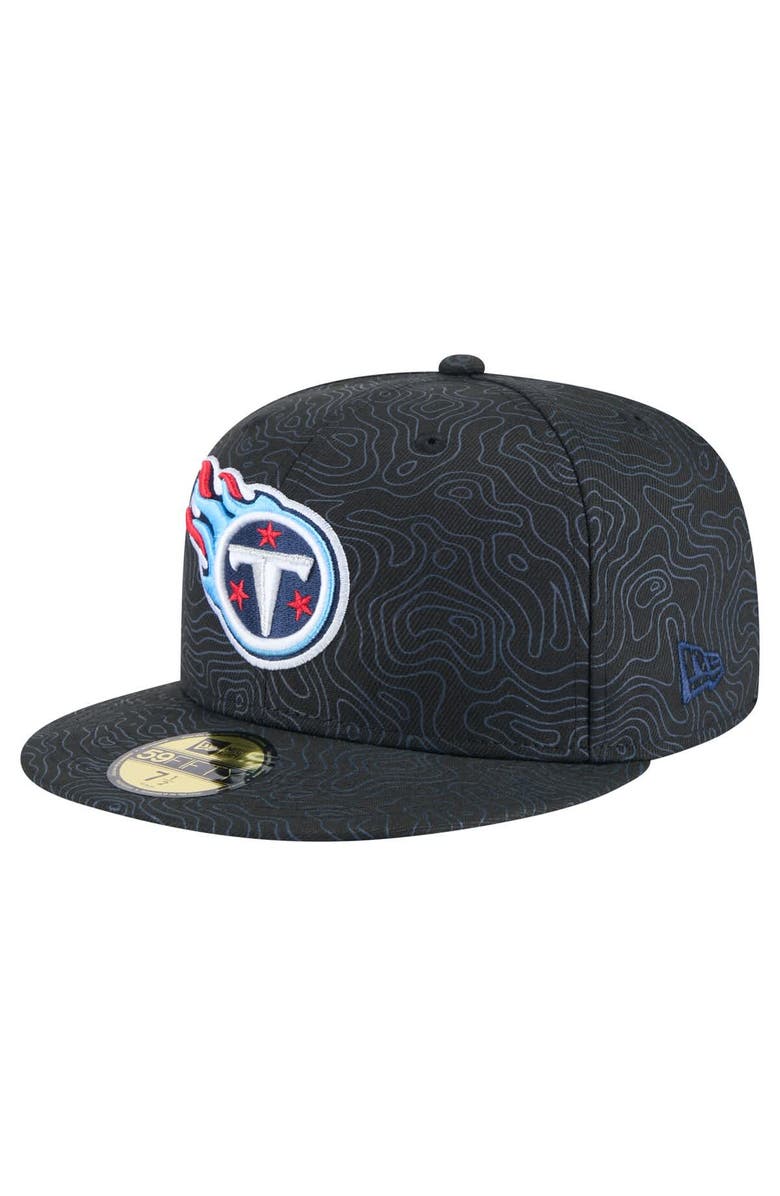 New Era Men's New Era Black Tennessee Titans Geo 59FIFTY Fitted Hat, Main, color, Black