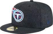 New Era Men's New Era Black Tennessee Titans Geo 59FIFTY Fitted Hat