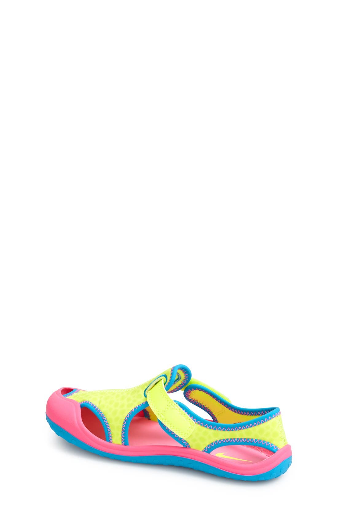 'Sunray Protect' Sandal, Alternate, color, VOLT/ PINK/ BLUE LAGOON/ WHITE