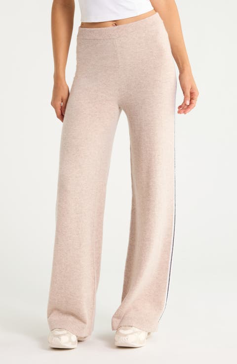 Wool & Cashmere Stripe Pants