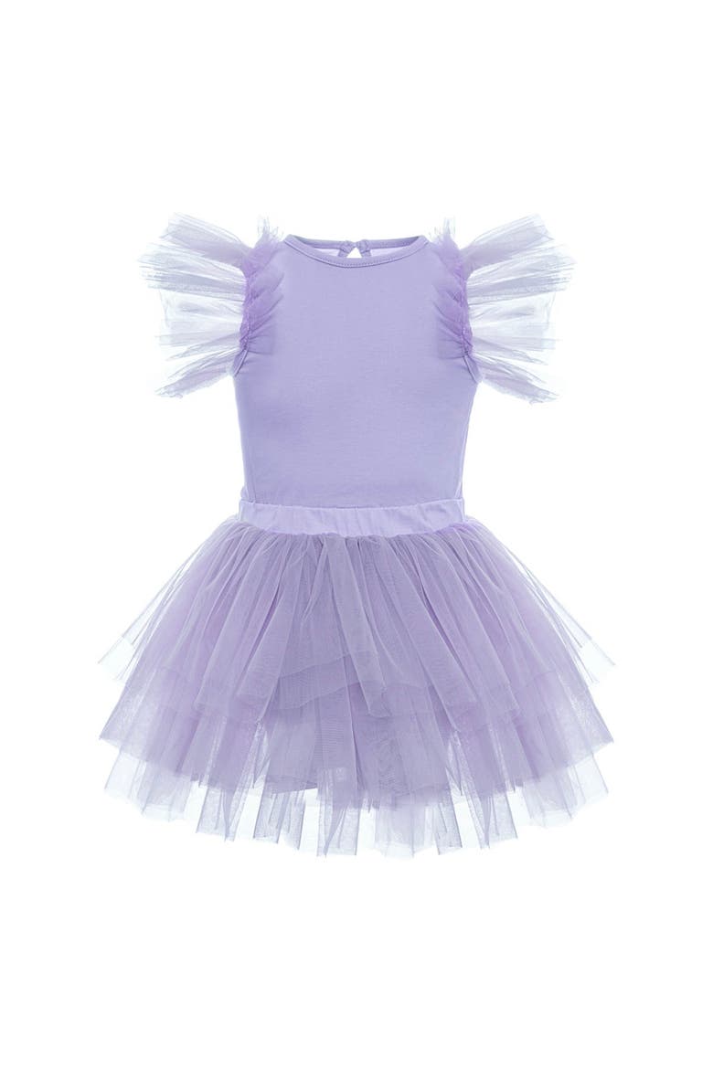 Cotton Tulle Dress, Main, color, Purple Bloom