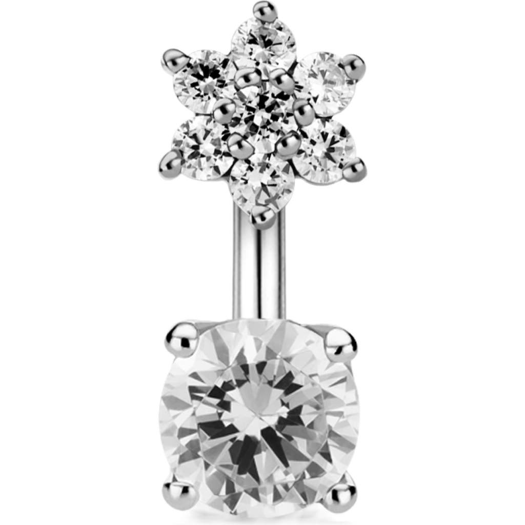 MARIA TASH Cubic Zirconia Star Single Stud Earring in White Gold  product
