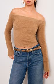 Good American Off the Shoulder Sweater