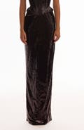 Milla Fitted High-Waist Sequin Pencil Maxi Skirt for Cocktail Events