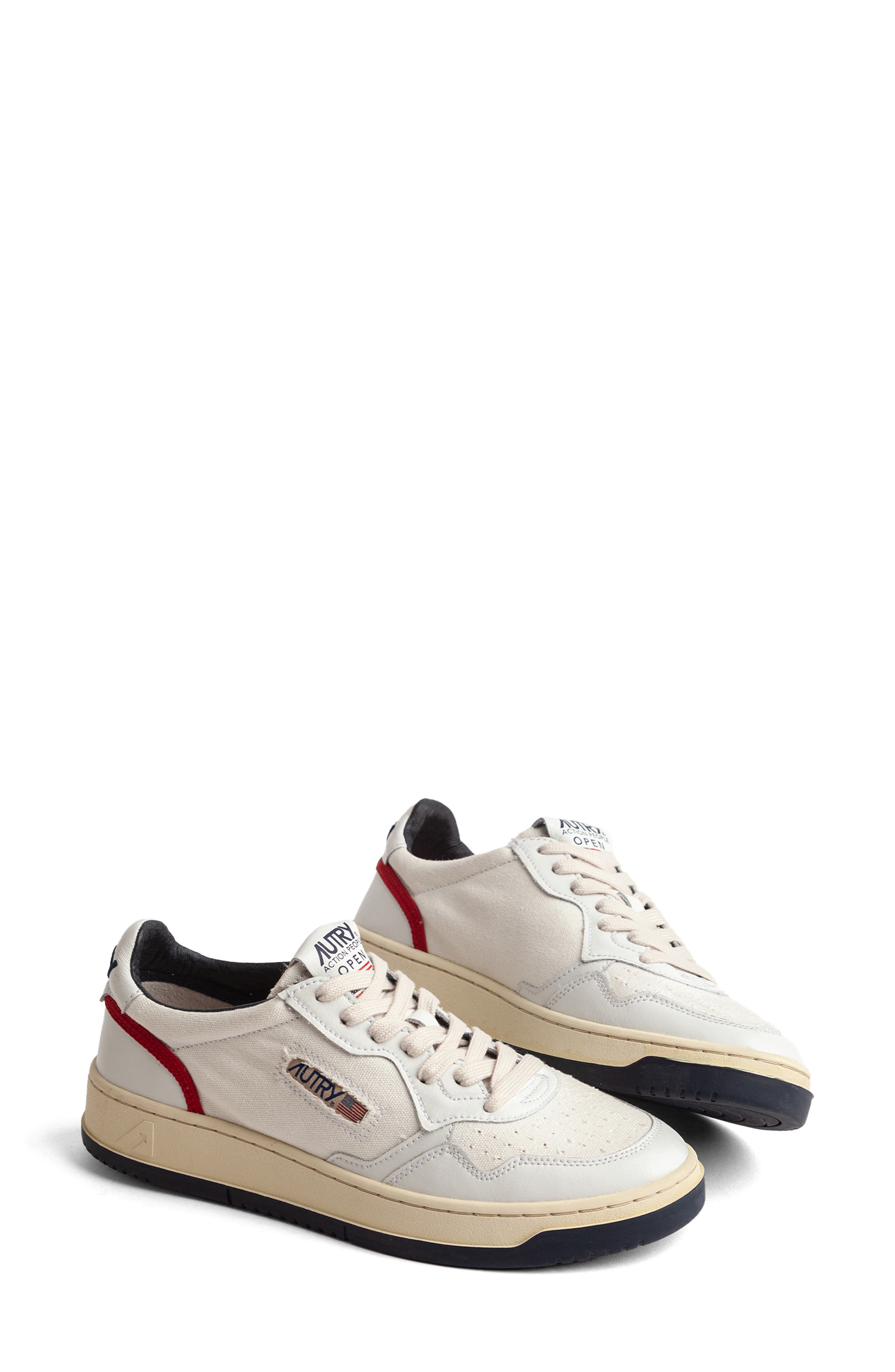 AUTRY Open Low Top Sneaker, Alternate, color, Leather Capsule