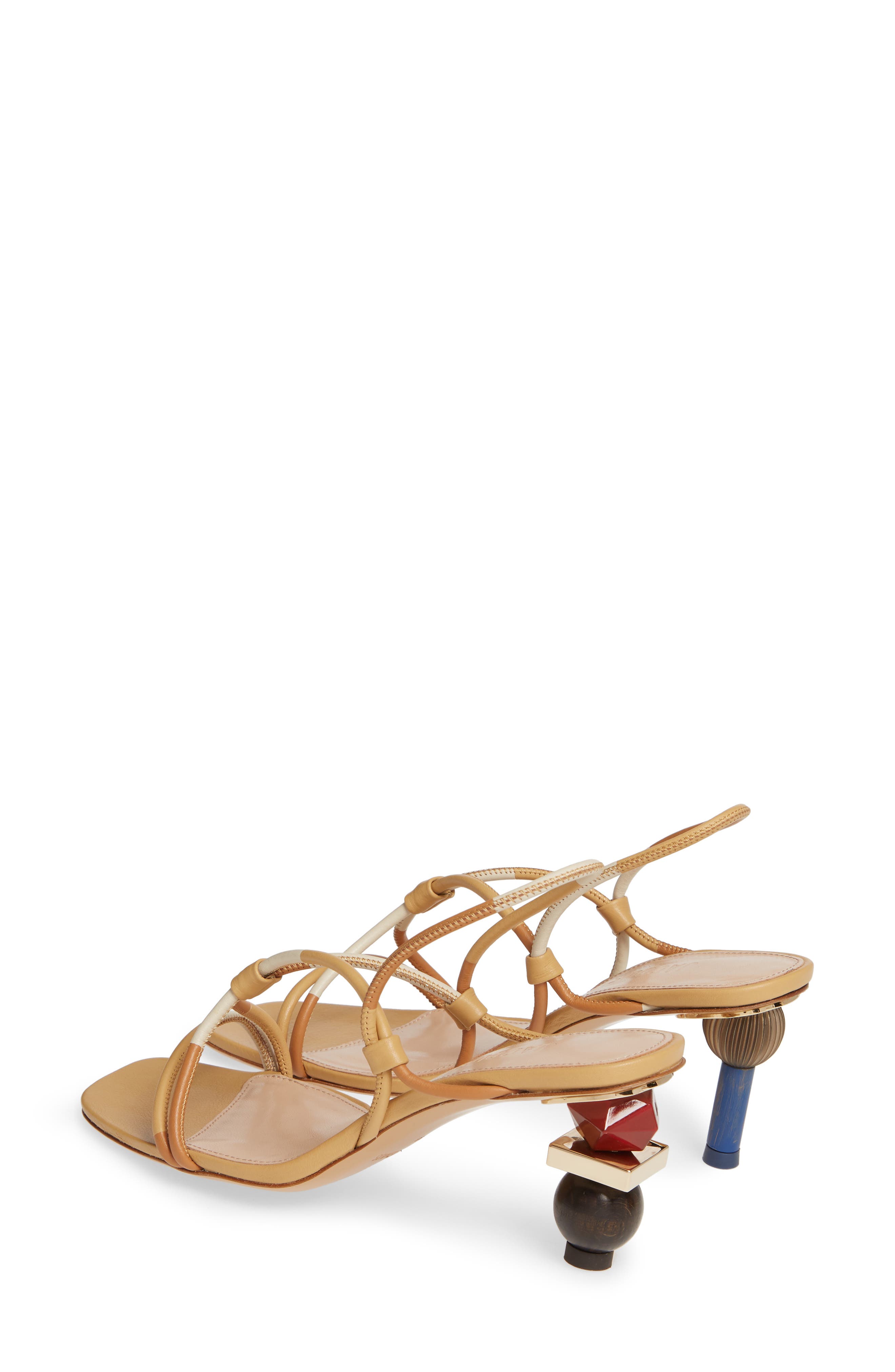 Les Sandales Olbia Sandal, Alternate, color, MULTI BEIGE LEATHER