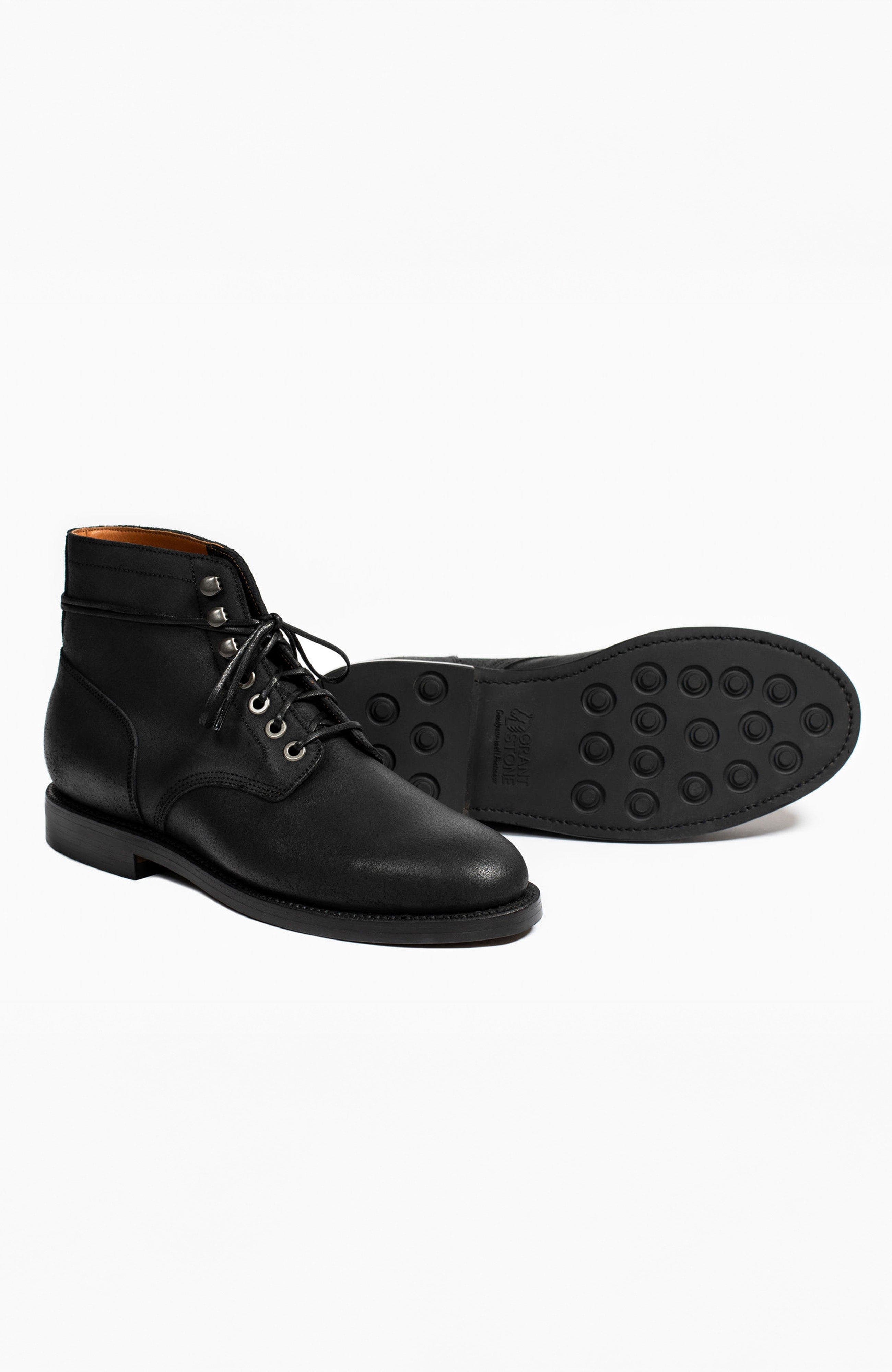 Grant Stone Nora Boot, Alternate, color, Black Waxed Commander