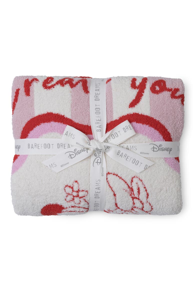 x Disney Minnie & Daisy Stripe CozyChic® Stroller Blanket, Alternate, color, PINK PEONIE MULTI