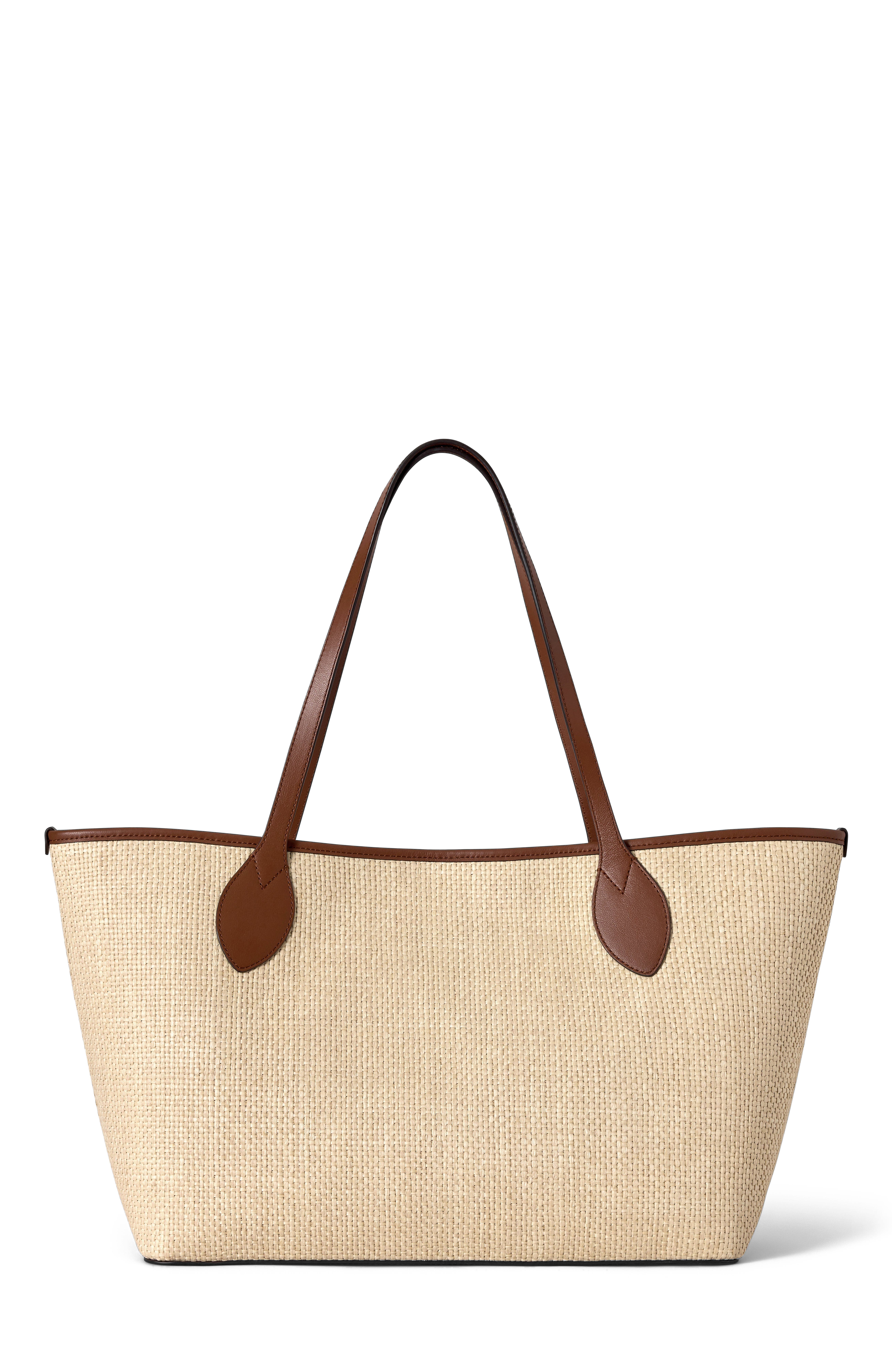 Mulberry Raffia Tree Tote, Alternate, color, Ecru-Bright Oak