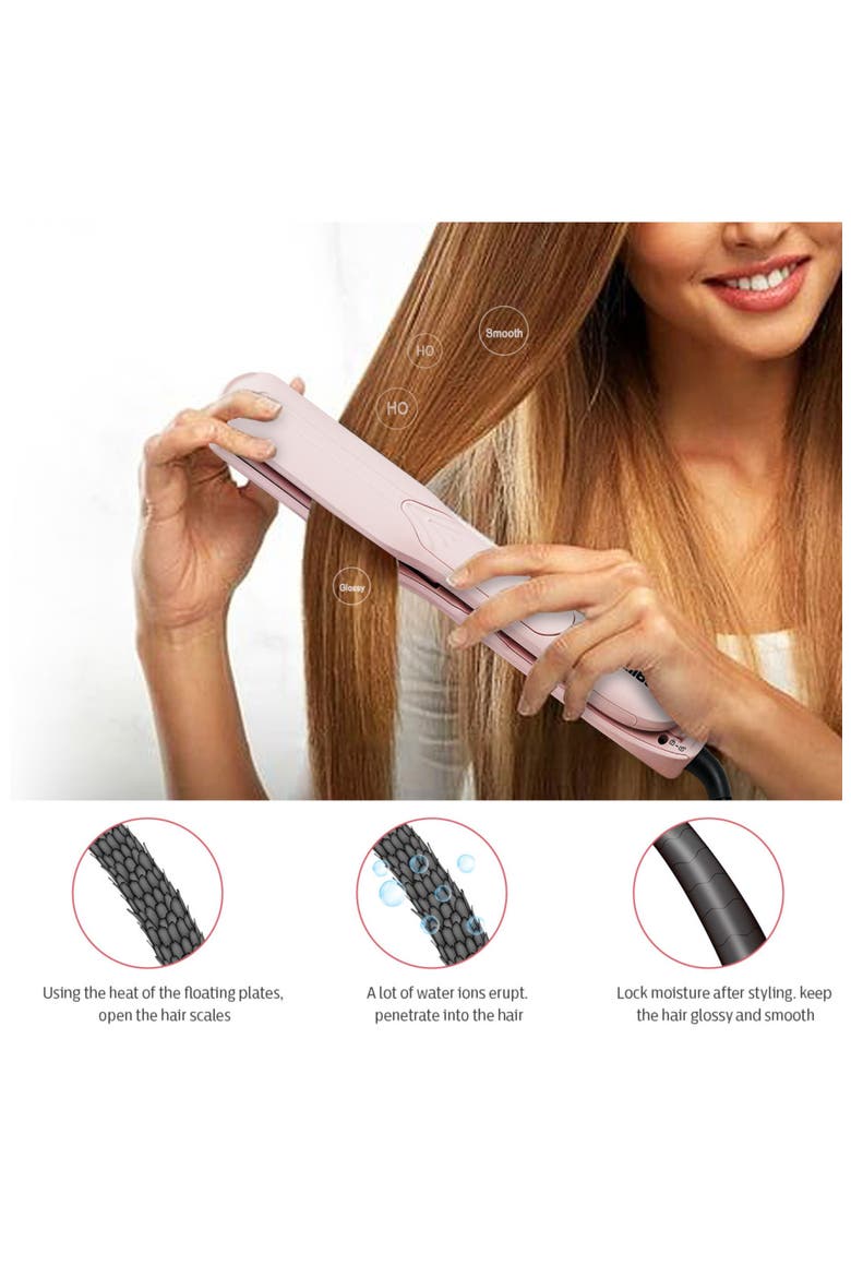 Vapure Professional Flat Iron Hair Straightener, Alternate, color, Pink