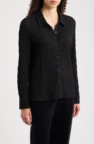 Eileen Fisher Crinkle Shirt