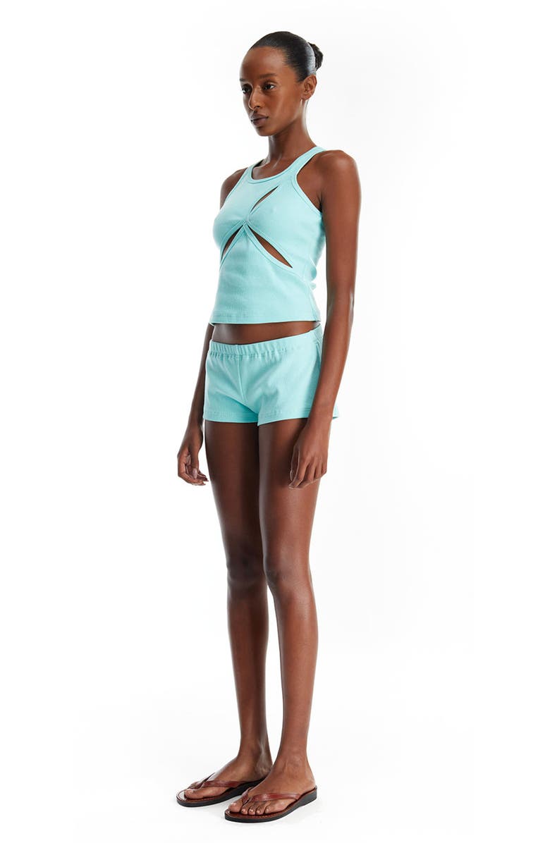 Mother of All Ariel Rib Top, Alternate, color, Turquoise