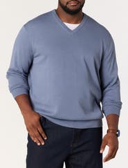 Harbor Bay by DXL Big & Tall V-neck Pullover