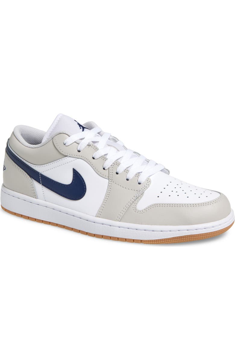 Jordan Air Jordan 1 Low Sneaker, Main, color, 146 White/Mnnavy