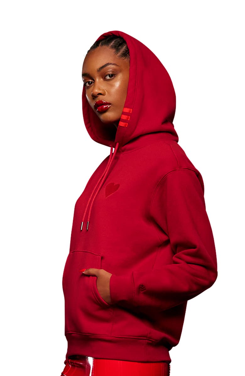 adidas x IVY PARK Heart & 3-Stripes Pullover Hoodie, Alternate, color, 