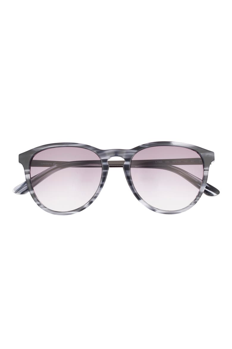 50mm Round Sunglasses, Main, color, GREY MARBLE