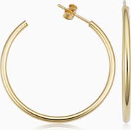 Oradina 14K Gold Sicily Hoops Earrings
