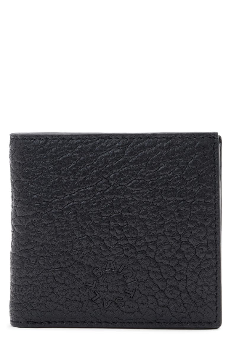 Elkka Haven Leather Bifold Wallet, Main, color, BLACK