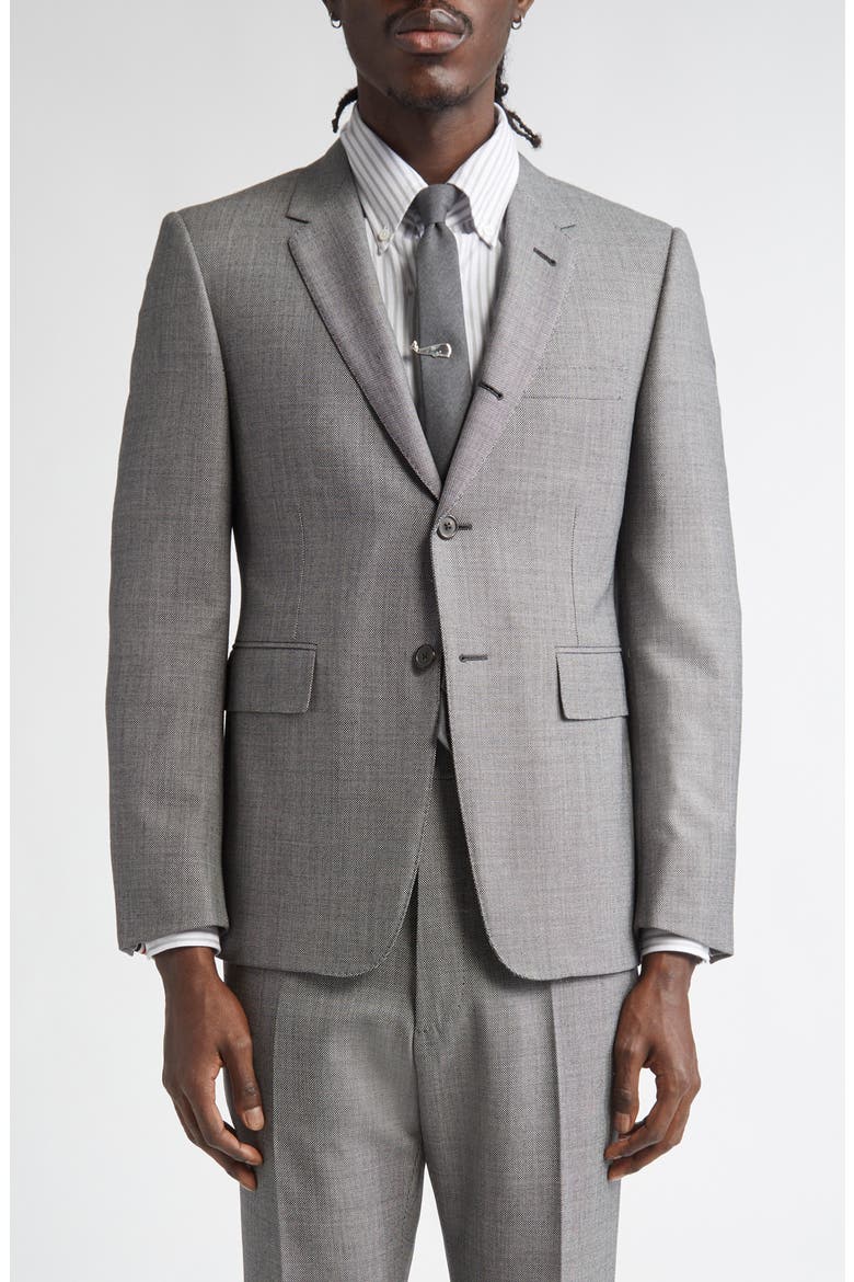 Fit 1 Super 120s Wool Sport Coat, Main, color, BLACK/ WHITE