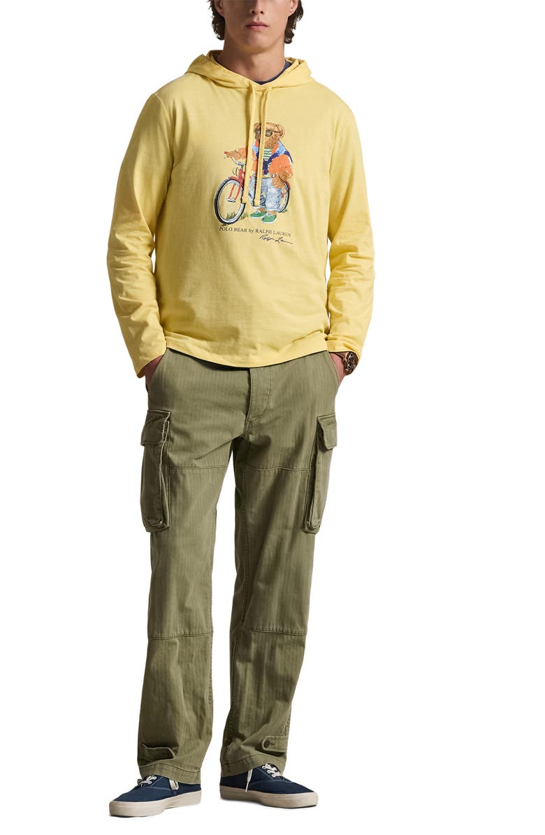 Polo Ralph Lauren Polo Bear Graphic Hoodie, Alternate, color, Corn Yellow-Summer Bear