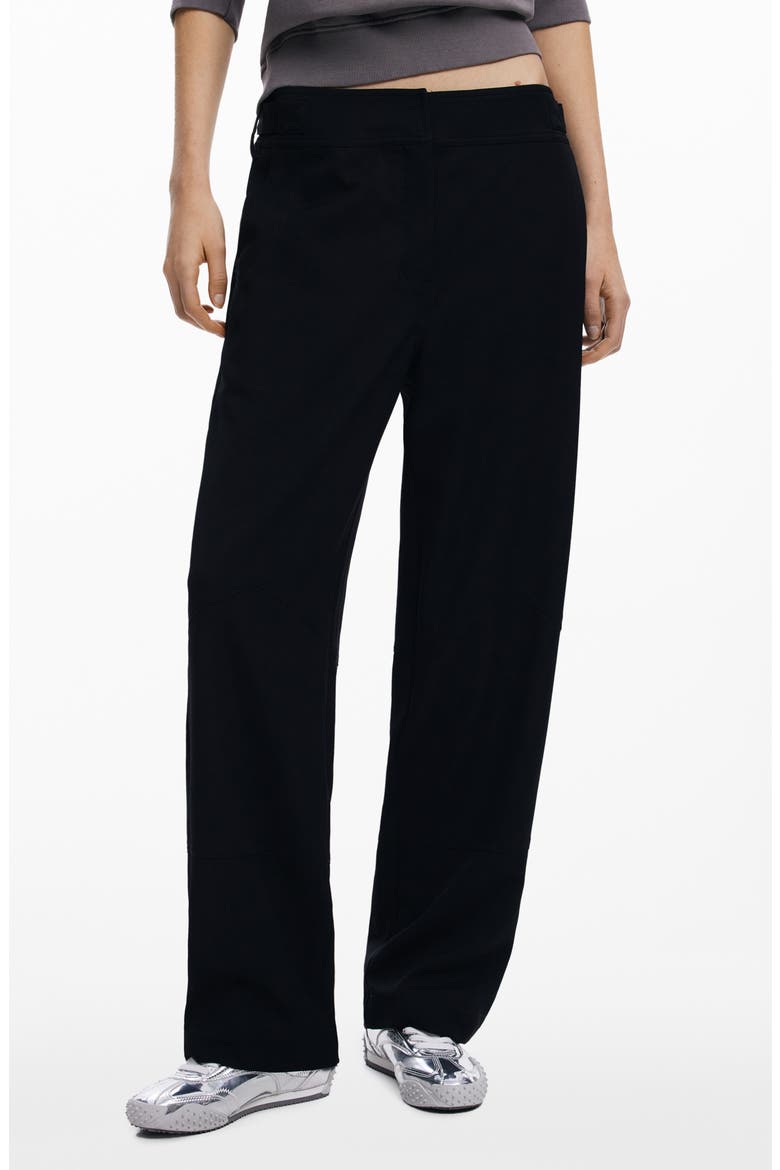Straight Leg Utility Pants, Main, color, BLACK