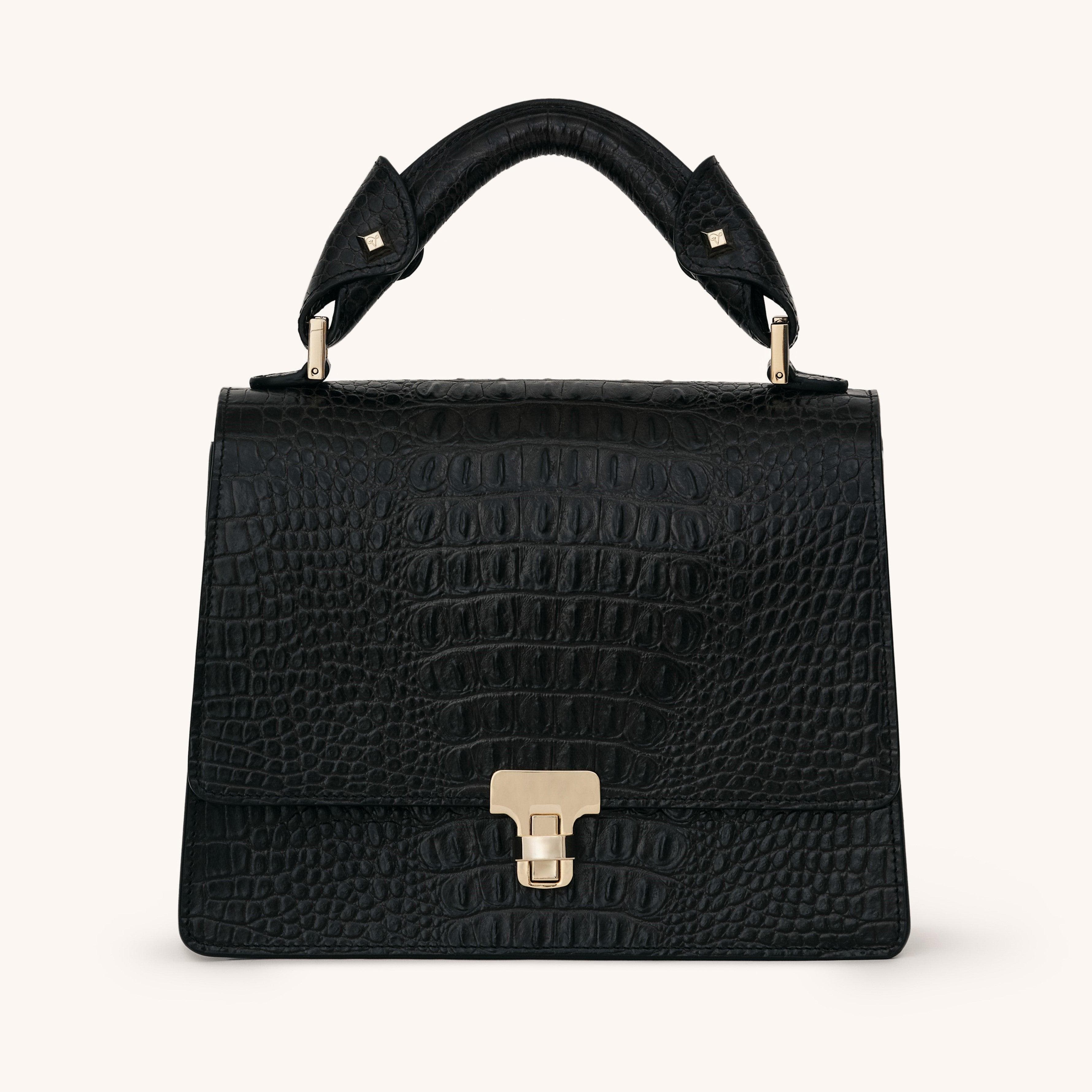 VIE LORIE Vittoria Top Handle Bag, Main, color, Black Chestnut