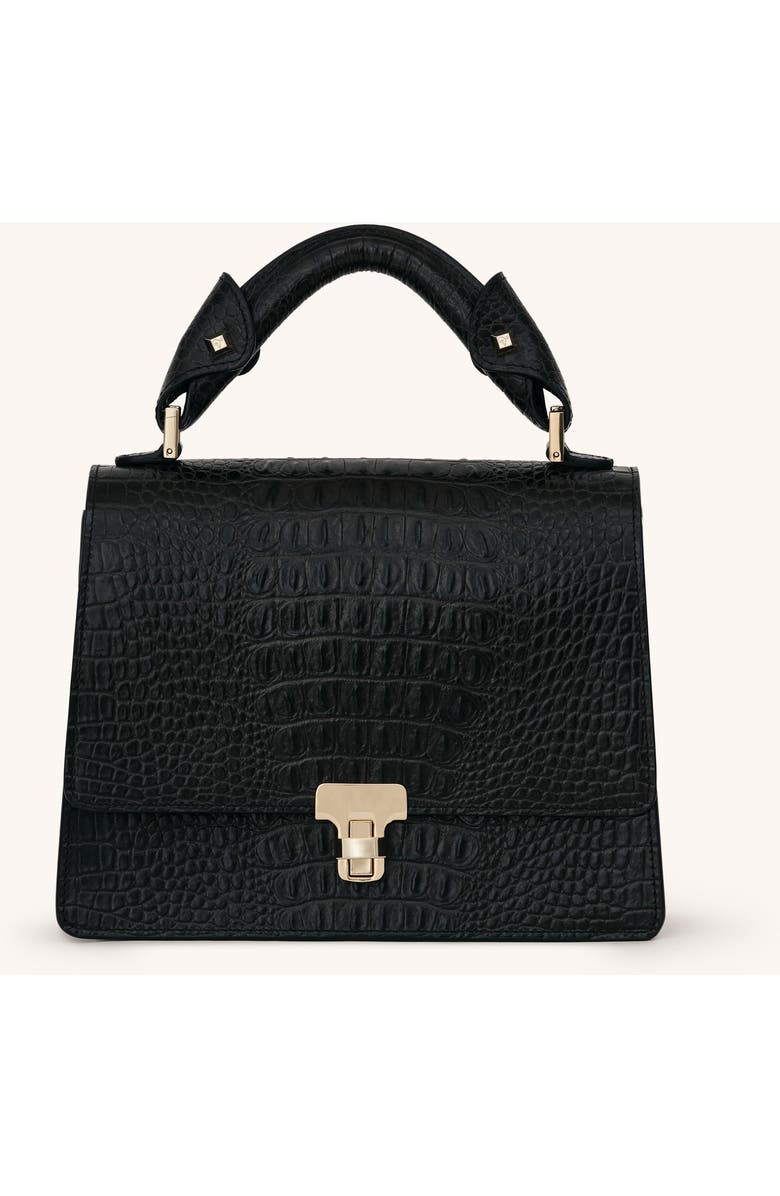VIE LORIE Vittoria Top Handle Bag, Main, color, Black Chestnut