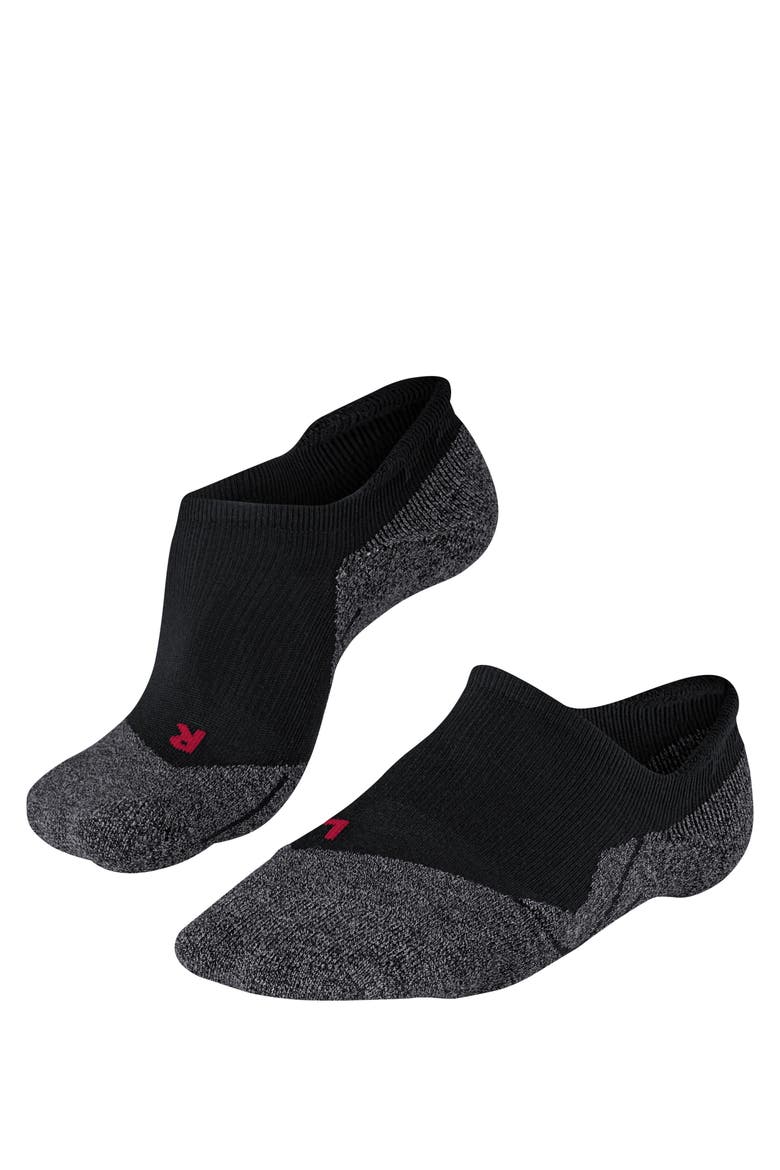 RU3 Comfort Invisible Running Socks, Main, color, Black-Mix