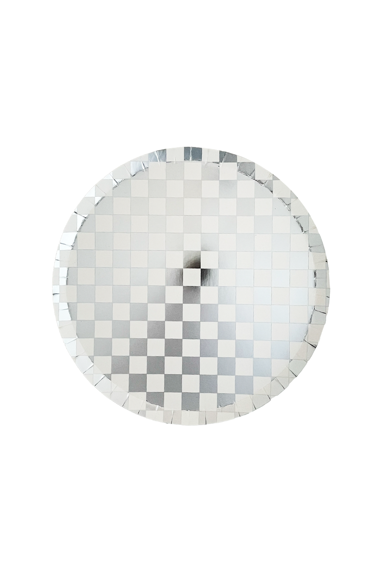 Checkered Dessert Plates, Main, color, Dazzling Diamond