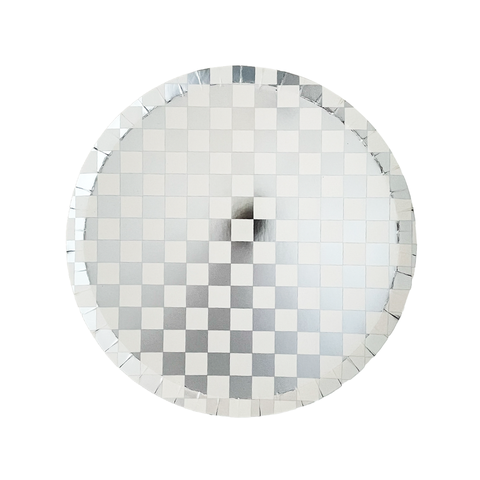 Checkered Dessert Plates