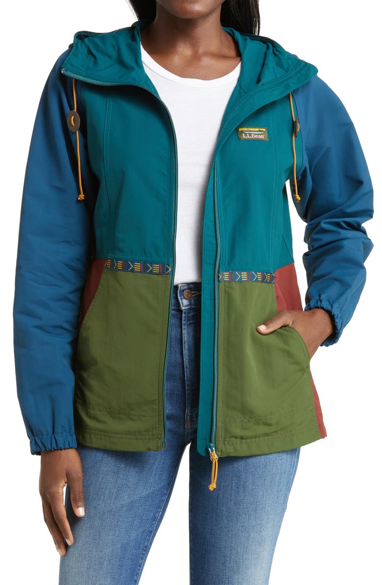 L.L.Bean Mountain Classic Water Resistant Nylon Jacket, Main, color,