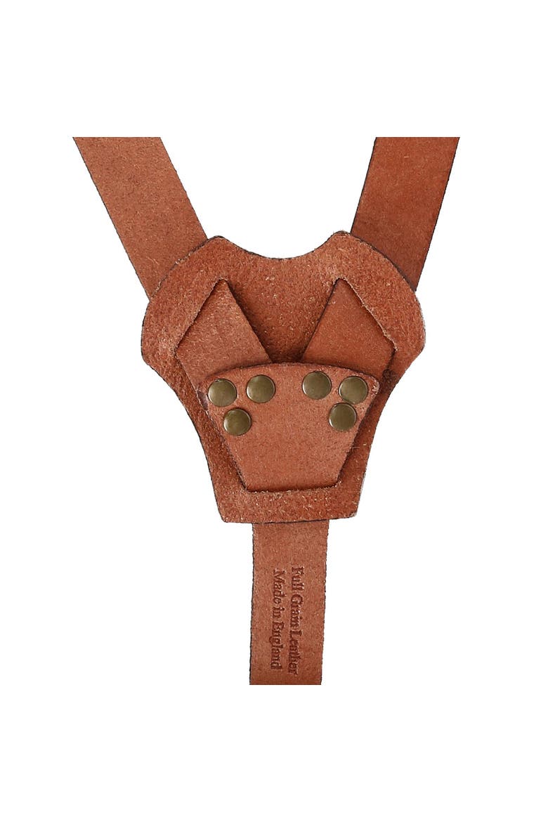Men's The Bristol Clip End Leather Braces with Elastic Back, Alternate, color, Brown