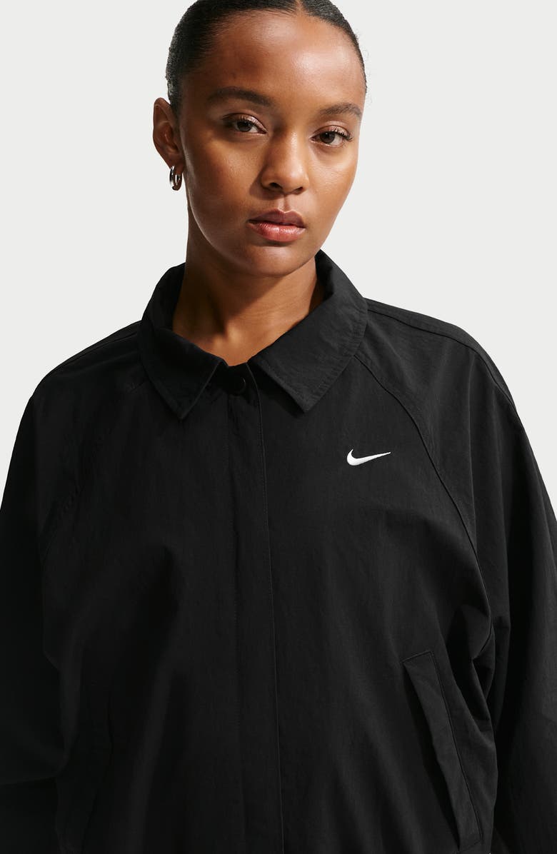 Nike Sportswear Coach's Jacket, Alternate, color, Black/ Sail