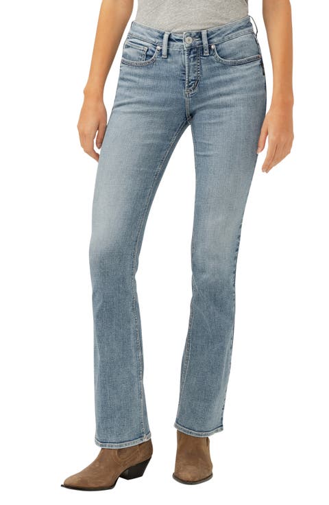 Suki Curvy Mid Rise Slim Bootcut Jeans