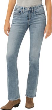 Silver Jeans Co. Suki Curvy Mid Rise Slim Bootcut Jeans