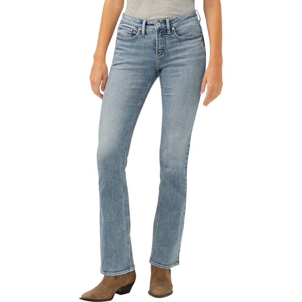 SILVER JEANS CO. SILVER JEANS CO. SUKI CURVY MID RISE SLIM BOOTCUT JEANS