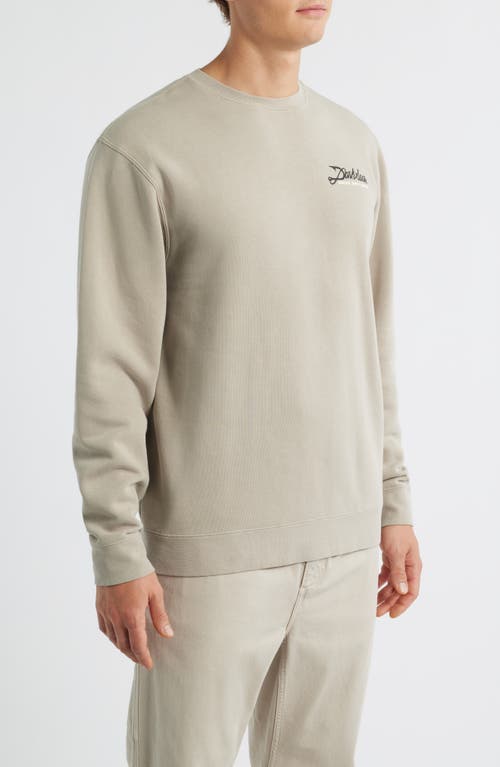 Dark Seas Fish Hook Cotton Blend Fleece Graphic Sweatshirt In Neutral