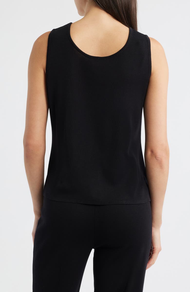 Misook Scoop Neck Tank, Alternate, color, Black