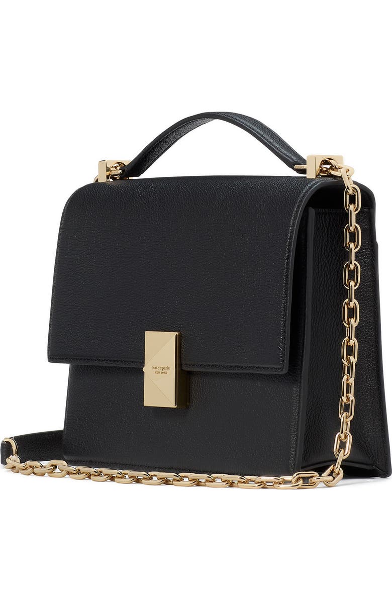 Kate Spade New York deco pebbled leather convertible crossbody bag, Alternate, color,