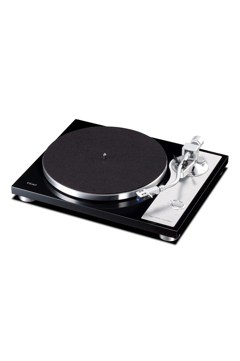 TN-4D-SE Direct-Drive Turntable with SAEC Tonearm, Built-In Phono Amp, Anti-Skate, and Pre-Installed Sumiko MM Cartridge, Alternate, color, Black