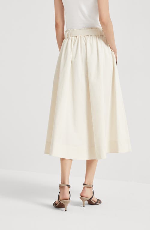 Brunello Cucinelli Wide Skirt In Panama