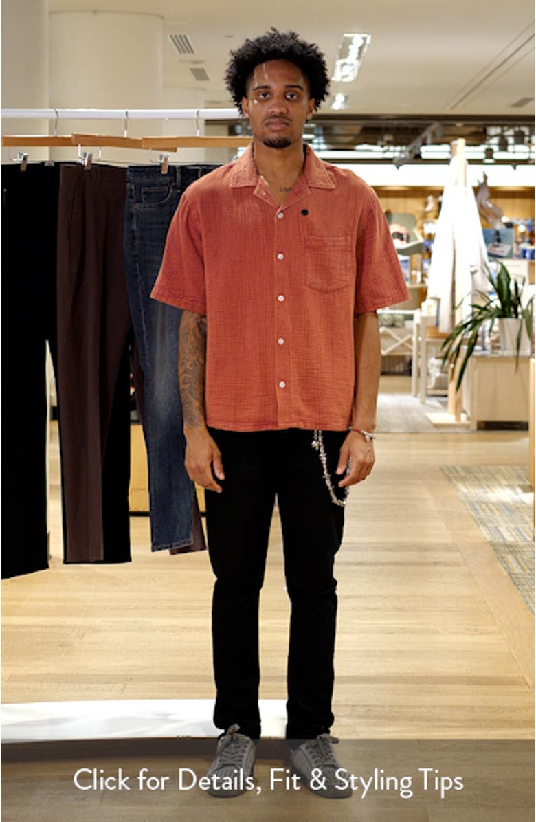 Double Cloth Short Sleeve Button-Up Shirt, sales video thumbnail