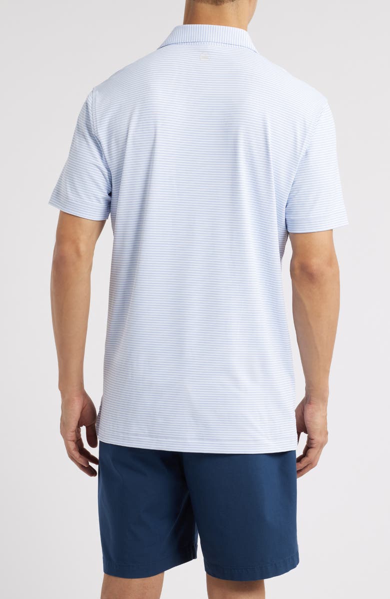 Peter Millar Ambrose Performance Jersey Polo, Alternate, color, White/ Lavender Moon